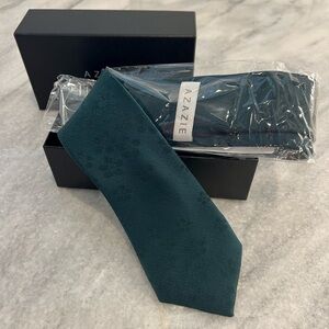 Azazie Elegant Forest Green Tie